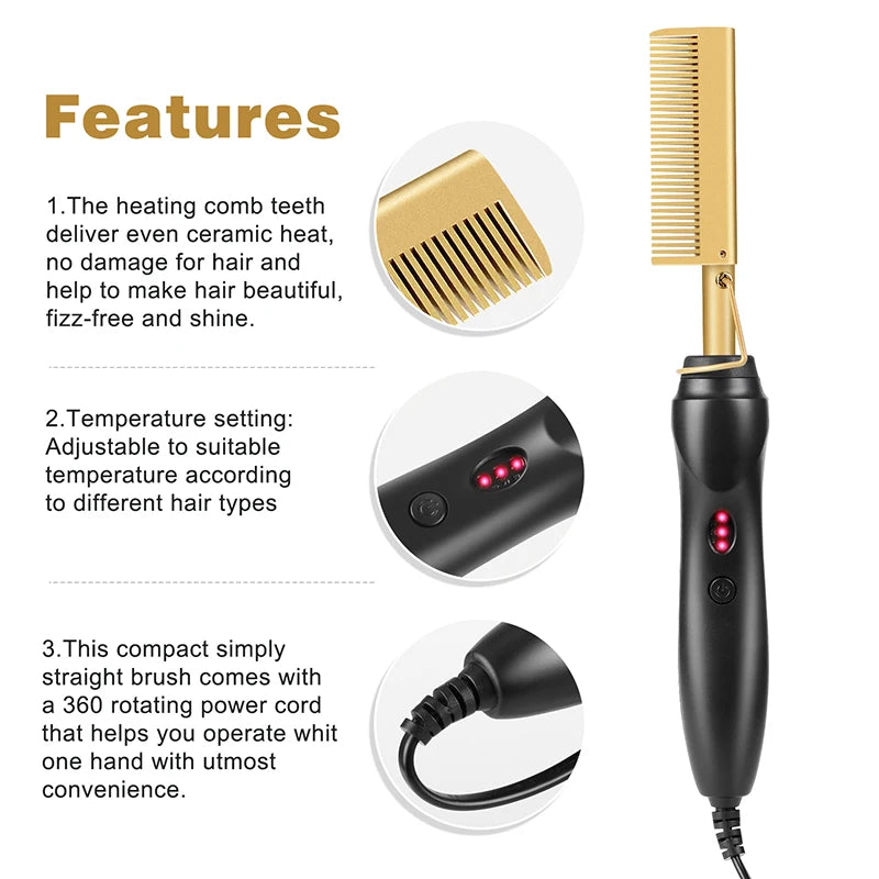 2-in-1 Hair Straightener & Curler