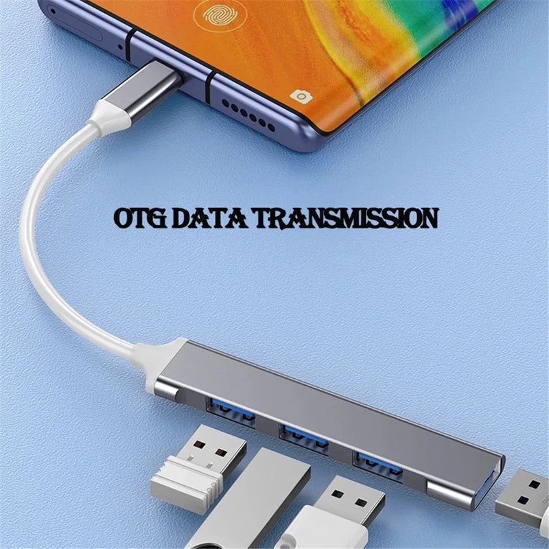 USB Type-C Hub Mini – 4-in-1 Adapter