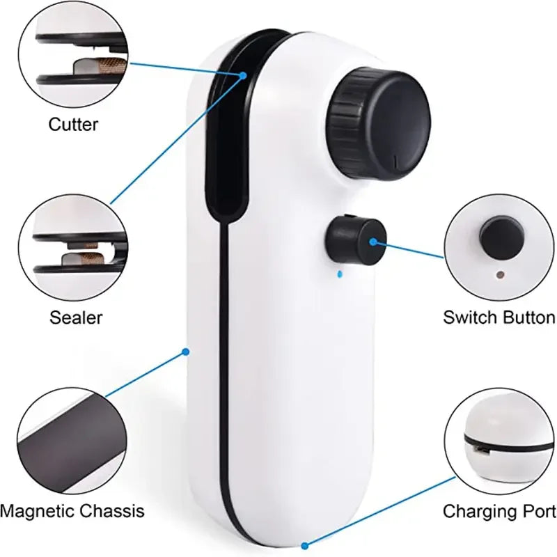 2-in-1 Rechargeable Heat Sealer