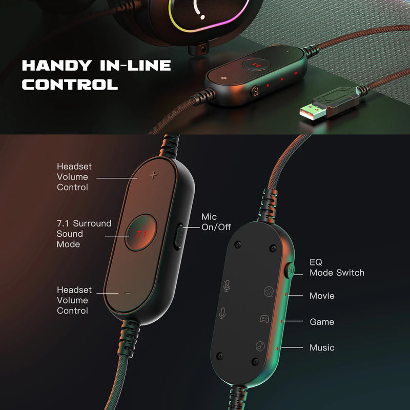 Dynamic RGB Gaming Headset